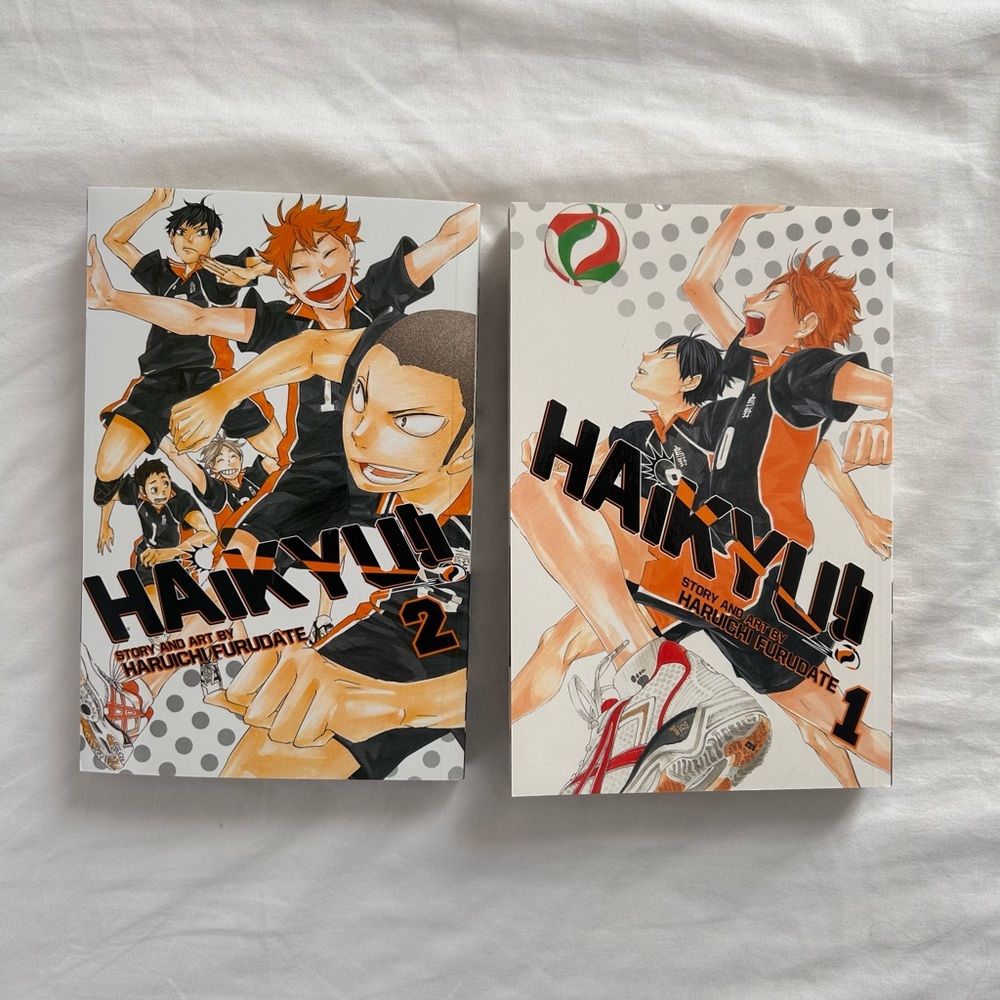 Haikyuu!! Manga Volumes 1 and 2